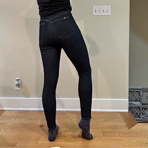 Everlane way-high clean front skinny jeans size 27 in dark indigo - Picture 3 of 8